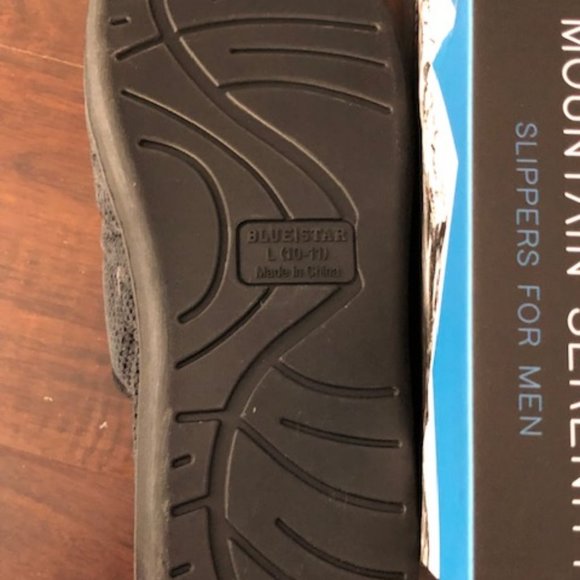 Mountain Serenity Men's Black Slippers Size L (10 - 11) - Picture 4 of 4